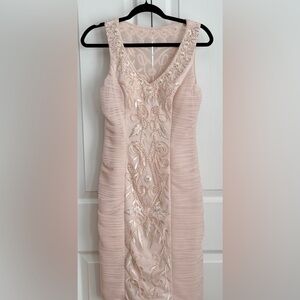 Sue Wong Dress, Blush pink, Tulle, beading & lace, size 6